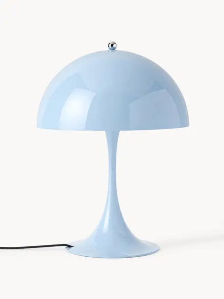 Lampe à poser LED à intensité variable avec fonction minuterie Panthella, haut. 34 cm, Acier bleu ciel, Ø 25 x haut. 34 cm