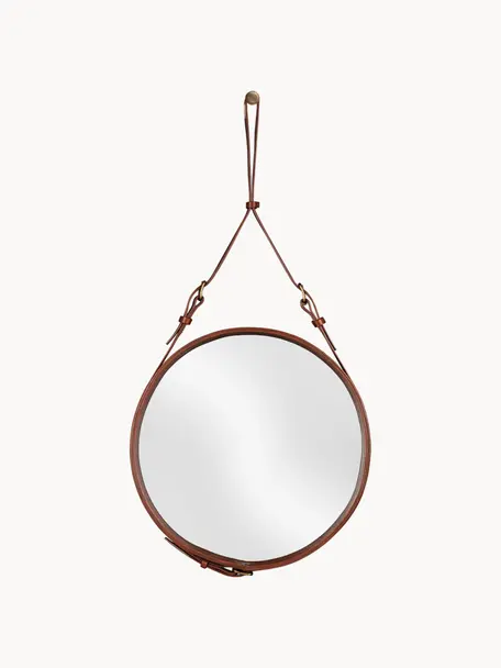 Okrúhle zrkadlo Adnet, rôzne veľkosti, Nugátová, Ø 45 cm