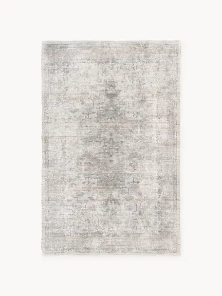 Tapis à poils ras Alisha, 63 % jute, 37 % polyester, Gris clair, larg. 120 x long. 180 cm (taille S)