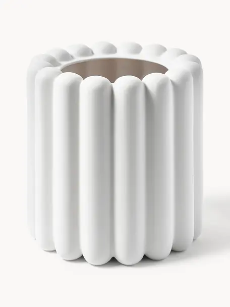 Cache-pot Mist, larg. 19 cm, Céramique, Luminaire : blanc, mat, Ø 19 x haut. 19 cm