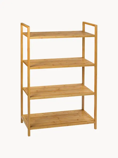 Libreria in legno di bambù Tier, Legno di bambù, Legno di bambù, Larg. 71 x Alt. 104 cm