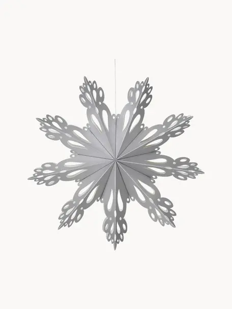 Ciondolo a fiocco di neve Snowflake Ø 30 cm, Carta, Argentato, Ø 30 cm
