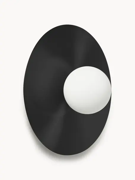 Plafonnier/applique Starling, Noir, blanc, Ø 33 x prof. 14 cm