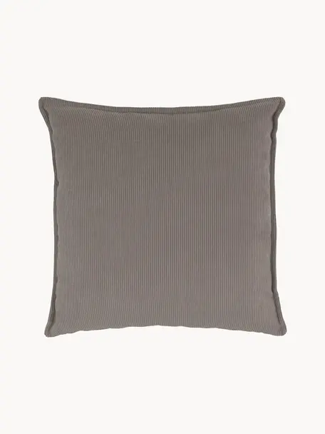 Poduszka ze sztruksu Lennon, Tapicerka: sztruks (92% poliester, 8, Taupe sztruks, S 60 x D 60 cm