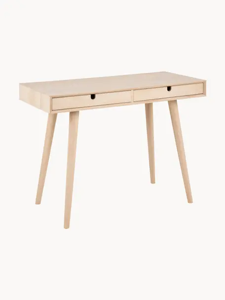 Malý psací stůl z dubového dřeva Century, Dubové dřevo, Š 100 cm, V 74 cm