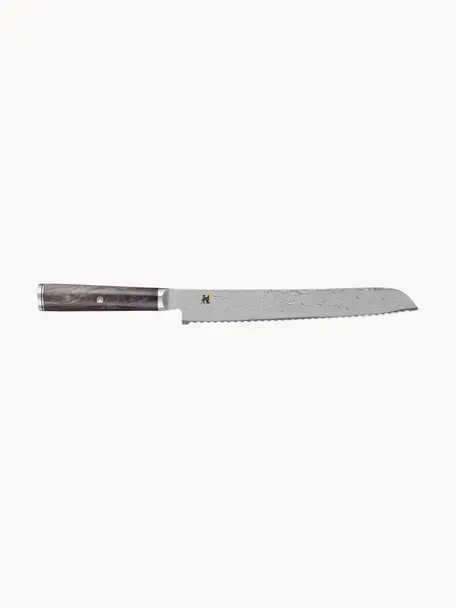 Broodmes Miyabi, Mes: staalkwaliteit MC66, Zilverkleurig, greige, L 37 cm