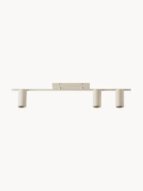 Großer Deckenstrahler Cassandra, Baldachin: Metall, pulverbeschichtet, Beige, matt, B 80 x H 16 cm
