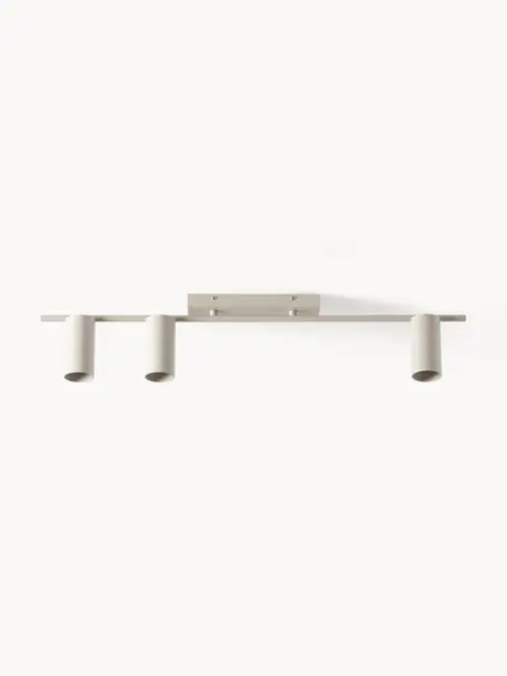 Grote plafondspot Cassandra, Mat beige, B 80 x H 16 cm