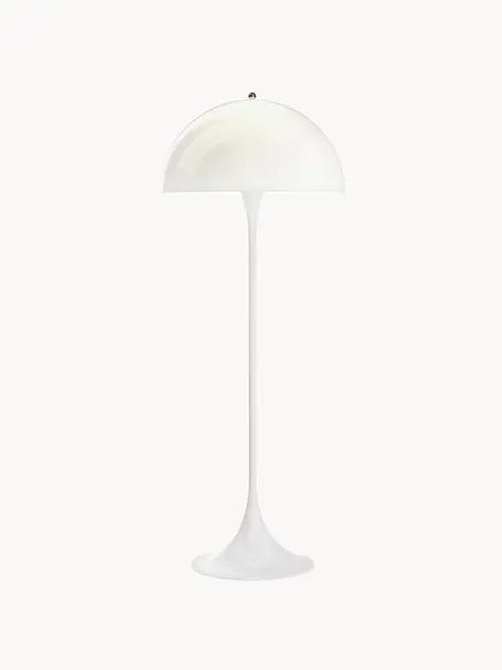 Lampa podłogowa Panthella, Stelaż: stal lakierowana, Biały, W 129 cm