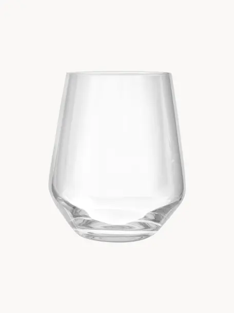 Vasos de cristal Revolution, 6 uds., Cristal, Transparente, Ø 9 x Al 11 cm, 470 ml