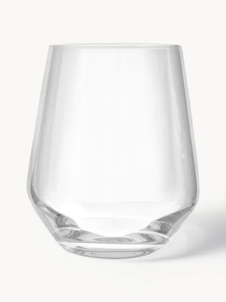 Verres à eau en cristal Revolution, 6 pièces, Cristal

Apportez l'éclat du cristal à votre table ! Ce verre est d'une transparence exceptionnelle et d'un poids agréable, ce qui lui donne une sensation de qualité et un aspect élégant. De plus, les coupes fines rendent chaque pièce unique, en faisant un objet à la fois pratique et esthétique, Transparent, Ø 9 x haut. 11 cm, 470 ml