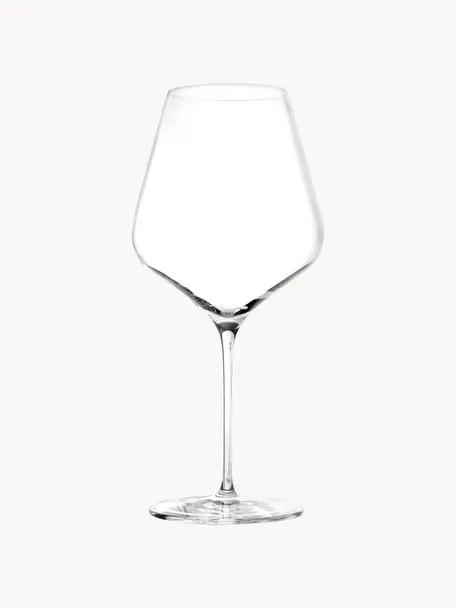 Kristallen rode wijnglazen Starlight, 6 stuks, Kristalglas, Transparant, Ø 9 x H 23 cm, 510 ml