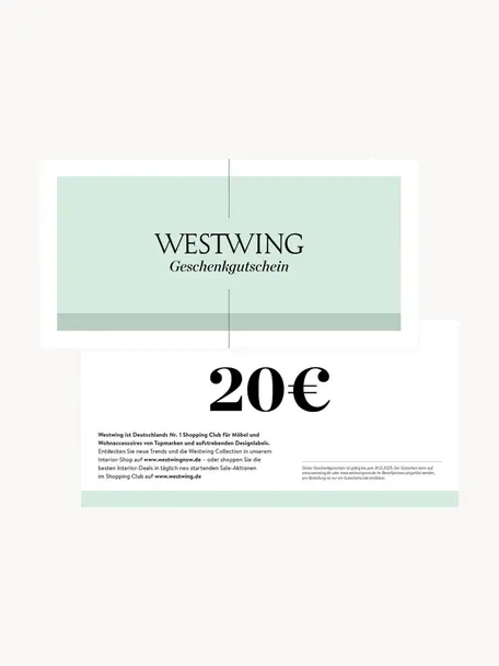 Gutscheinkarte, Gutschein auf edlem Papier, in hochwertigem Kuvert, Weiß, Grün, 20