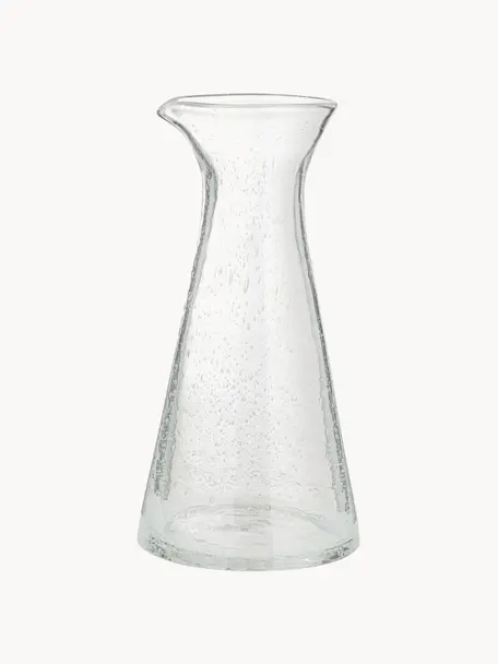 Ručně foukaná karafa na vodu se vzduchovými bublinami Bubble, 800 ml, Foukané sklo, Transparentní, 800 ml