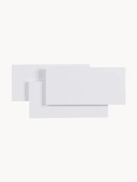 LED-Wandleuchte Trame in rechteckiger Form, Gebrochenes Weiß, B 26 x H 12 cm