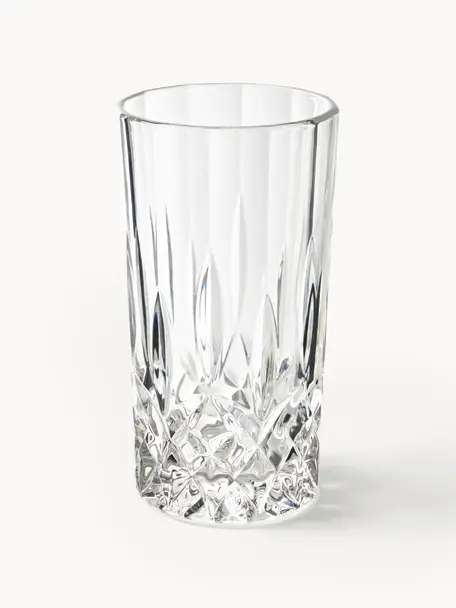 Verre à longdrink cristal George, 4 pièces, Verre, Transparent, Ø 8 x haut. 15 cm, 380 ml