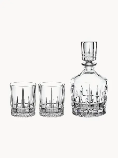 Whisky-Set Perfect Serve Collection, 3-tlg., Kristallglas, Transparent, Set mit verschiedenen Größen