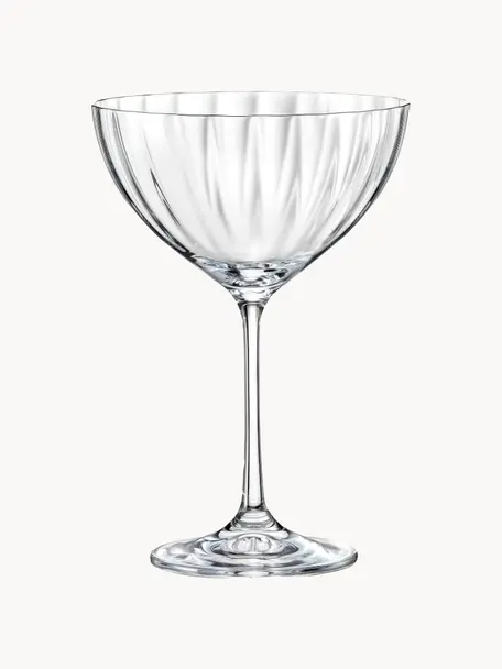 Coppa champagne in cristallo Luisa 6 pz, Cristallo, Trasparente, Ø 12 x Alt. 18 cm, 340 ml