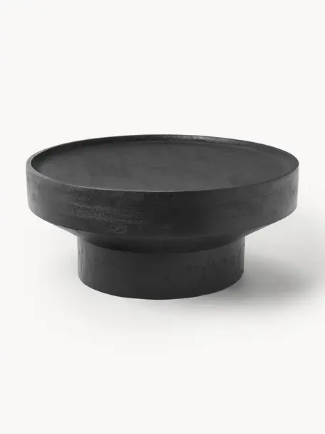 Table basse ronde en bois de manguier Benno, Bois de manguier massif, laqué

Ce produit est fabriqué à partir de bois certifié FSC® issu d'une exploitation durable, Bois de manguier, noir laqué, Ø 80 cm