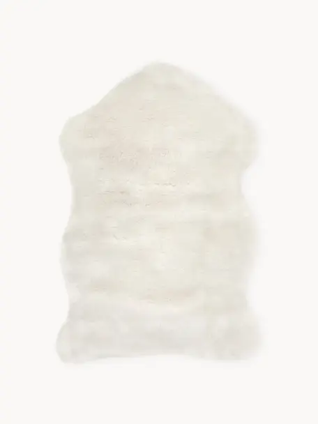 Hladká umělá kožešina Mathilde, Krémově bílá, Š 60 cm, D 90 cm