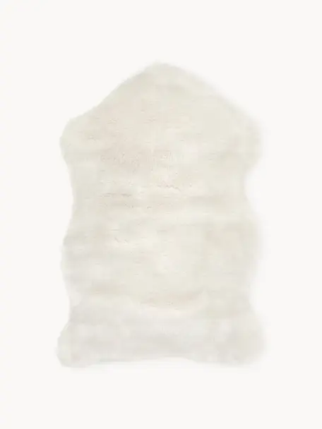 Kunstfell Mathilde, Vorderseite: 60 % Acryl, 40 % Polyeste, Rückseite: 100 % Polyester Das in di, Off White, B 60 x L 90 cm