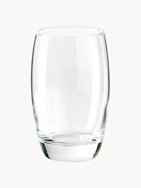 Wassergläser Salto, 6 Stück, Glas, Transparent, Ø 8 x H 12 cm, 350 ml