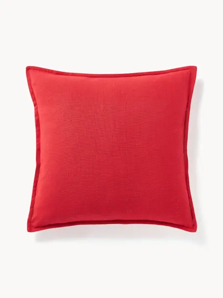 Poszewka na poduszkę z bawełny Vicky, 100% bawełna, Czerwony, S 50 x D 50 cm