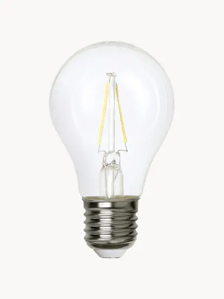 Lampadina E27, bianco caldo, 1 pz, Lampadina: vetro, Trasparente, Ø 6 x Alt. 11 cm