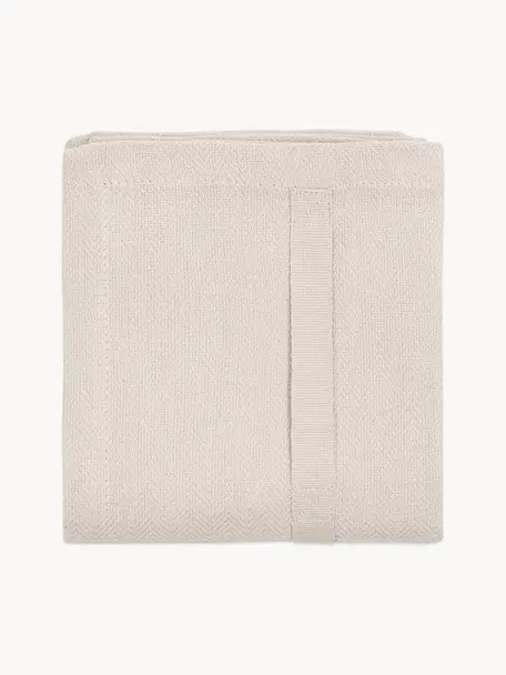 Geschirrtuch Tangled aus Bio-Baumwolle, 100 % Baumwolle (Bio), GOTS-zertifiziert, Hellbeige, B 53 x L 86 cm