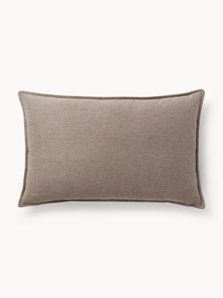 Sofa-Kissen Lennon, Hülle: 100 % Polyester, Webstoff Taupe, B 50 x L 80 cm