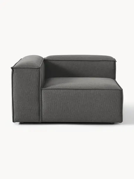 Módulo de esquina sofá Lennon, Tapizado: 100% poliéster Alta resis, Estructura: madera contrachapada de p, Patas: plástico Este producto es, Tejido gris antracita, An 119 x F 119 cm, chaise longue izquierda