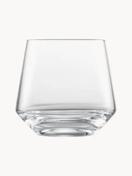 Vasos old fashioned de cristal Pure, 4 uds., Cristal Tritan, Transparente, Ø 10 x Al 9 cm, 380 ml