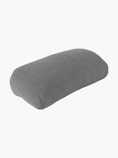 Cuscino da esterno fatto a mano Pillow, Rivestimento: 70% PAN + 30% PES, imperm, Grigio scuro, Larg. 50 x Lung. 30 cm