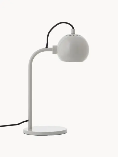 Designová stolní lampa Ball, Světle šedá, Š 24 cm, V 37 cm