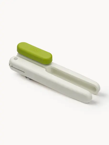 Ouvre-boîte Pivot 3in1, Plastique, acier inoxydable, brossé, Blanc cassé, vert clair, larg. 6 x long. 19 cm