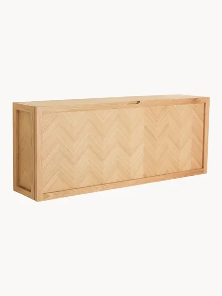 Zapatero de madera en espiga Herringbone, Estructura: madera de roble con certi, Madera de roble, An 100 x F 40 cm