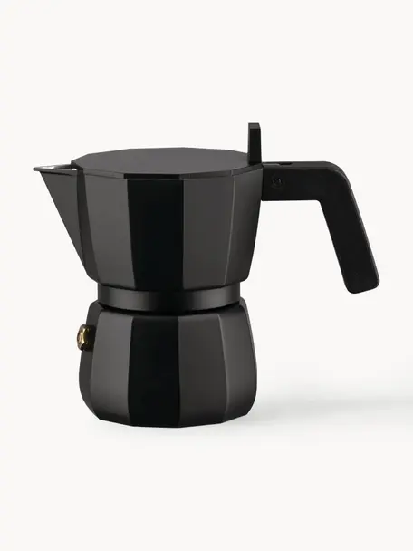 Cafetière espresso Moka, tailles variées, Aluminium, plastique, Noir, larg. 14 x haut. 11 cm, une tasse