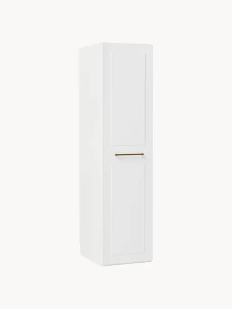 Armario modular Charlotte, 1 puerta (50 cm), diferentes variantes, Estructura: tablero aglomerado revest, Blanco, Interior Basic (An 50 x Al 200 cm)