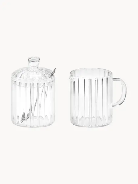 Beurrier en verre transparent Nymphéa