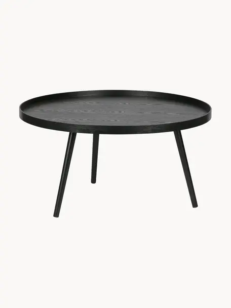 Kulatý konferenční stolek Mesa, Černá, Ø 78 cm