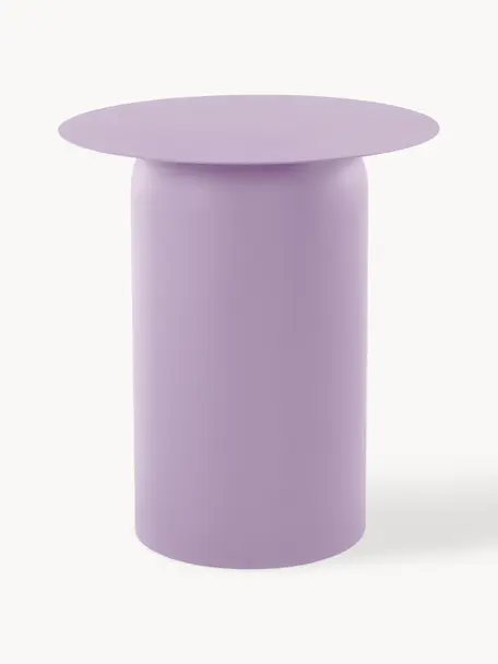 Runder Beistelltisch Zele, Eisen, pulverbeschichtet, Lavendel, Ø 46 x H 51 cm