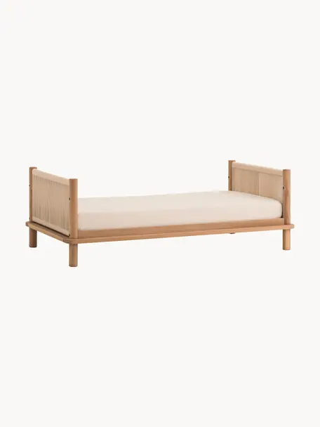 Cama infantil de madera de roble Latitude, 70 x 140 cm, Madera de roble, Madera de roble, An 70 x L 140 cm