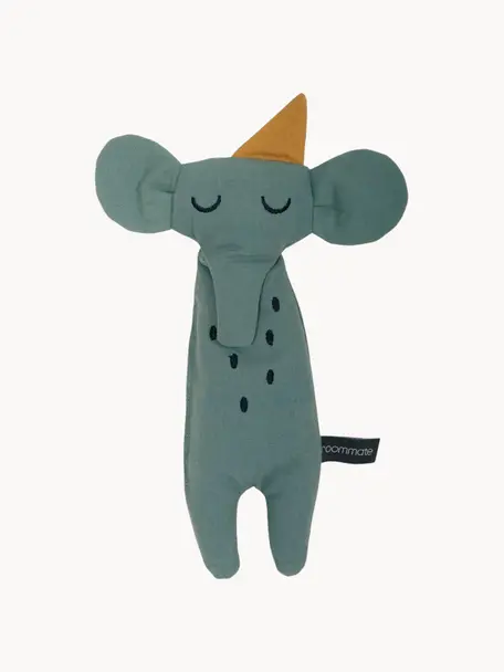 Plyšová hračka z bavlny Elephant, Sivozelená, Š 8 x V 30 cm
