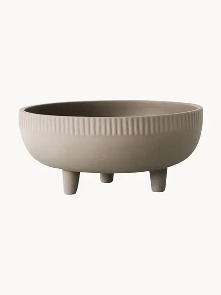 Übertopf Shadow, Terrakotta, Beige, Ø 24 x H 11 cm