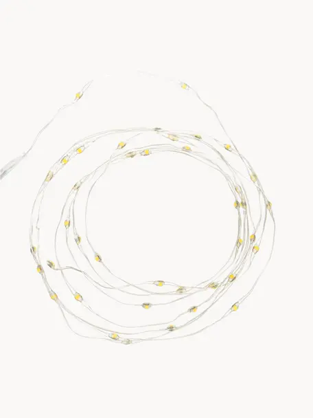 Světelný LED řetěz Wiry, teplá bílá, Umělá hmota, kov, Transparentní, D 195 cm