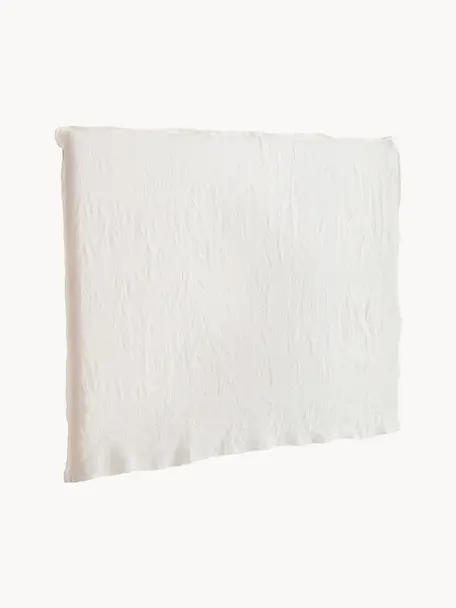 Ľanové čelo postele Palma, Ľanová biela, Š 160 x V 122 cm