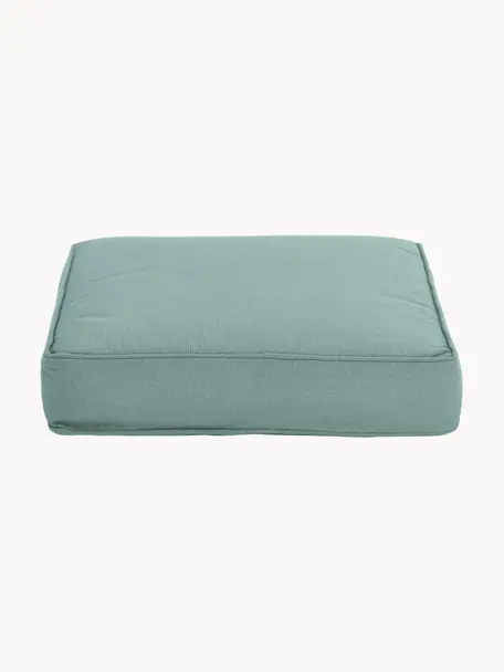 Hohes Sitzkissen Zoey, 2 Stück, Bezug: 100 % Baumwolle, Salbeigrün, B 40 x L 40 cm