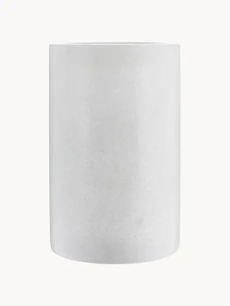 Marmor-Flaschenkühler Charlie, Marmor, Weiss, marmoriert, Ø 12 x H 19 cm