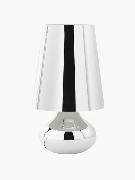 Design LED tafellamp Cindy, Lamp: kunststof, Zilverkleurig, Ø 24 x H 42 cm