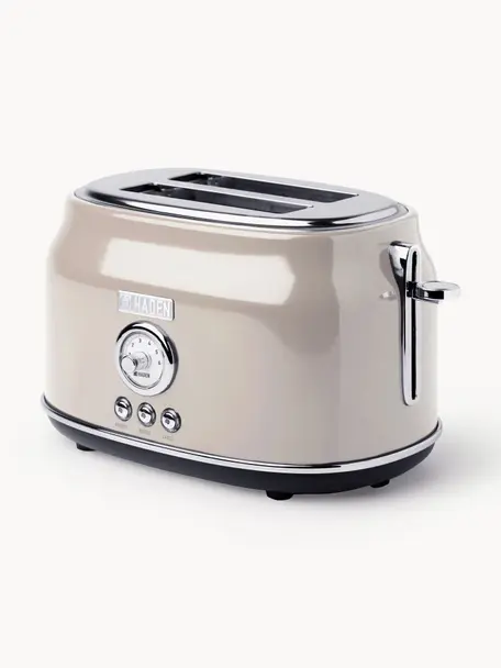 Toaster Dorset, Edelstahl, beschichtet, Hellbeige, glänzend, B 32 x T 22 cm